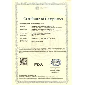 Shanghai Runningfilter Co., Ltd Certifications