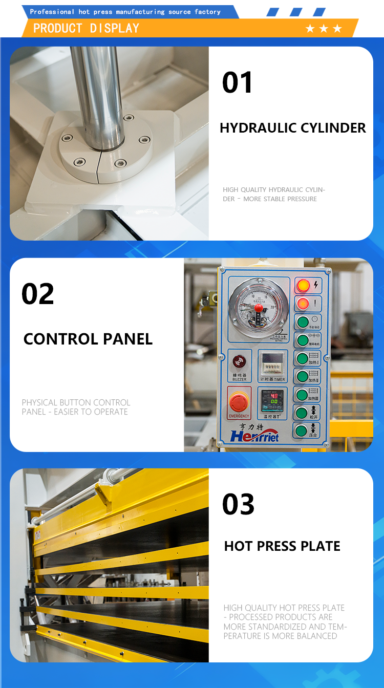 4-layer Synchronous Multi-layer Hot Press Machine with 160 T Maximum Pressure and 4000*1500*50mm Work Platen for Sandwich Panels