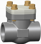 A105 LF2 F11 F22 Inconel Swing Check Valve Anatomy Image Oil / Gas Use