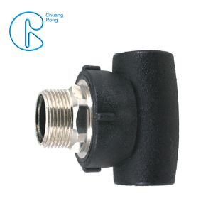 Corrosion Resistant Hdpe Socket Fittings Male Tee PE100 PN16 SDR11