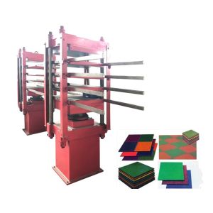 Rubber Tile Making Machine with Front and Back Manual Push-Pull Mode 50Ton
