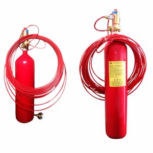China Xingjin Easy To Install Fire Detection Tube Red Cylinder FM200 Suppression System 1.12kg/L on sale