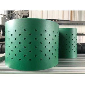 Low Noise Petrol Green Pvc Conveyor Belt Smooth Glossy