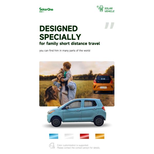 Energy Vehicle Mini Electric Car for Adults without Driving License and Manual Adjustment Exterior Rearview Mirror