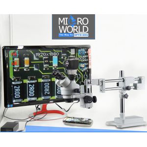 Opto-Edu Zoom Stereo Digital Optical Microscope WF10x / 20mm Eyepiece