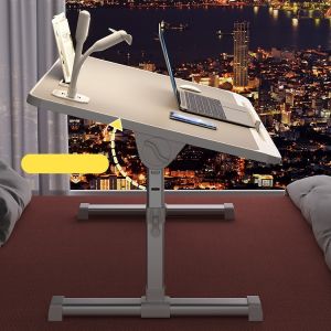 Mail Packing Height Adjustable Desk White Modern Metal Manual Folding Office