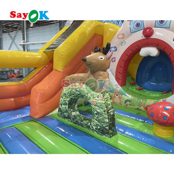 Customized Inflatable Bouncer Slide 6X6X4.3MH Print Avaliable PVC