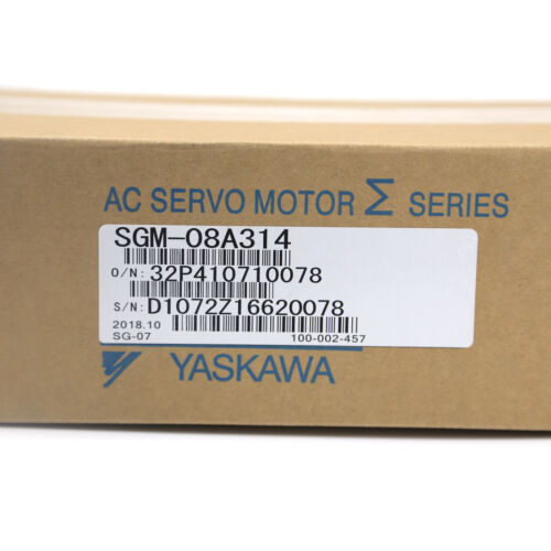 Yaskawa SGM-08A314 AC SERVO MOTOR 750W 200V 4.4A 3000RPM NEW