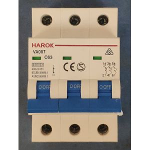 VA007 Miniature Circuit Breaker MCBs UL489 15A 50/60Hz Circuit Breaker With 30℃