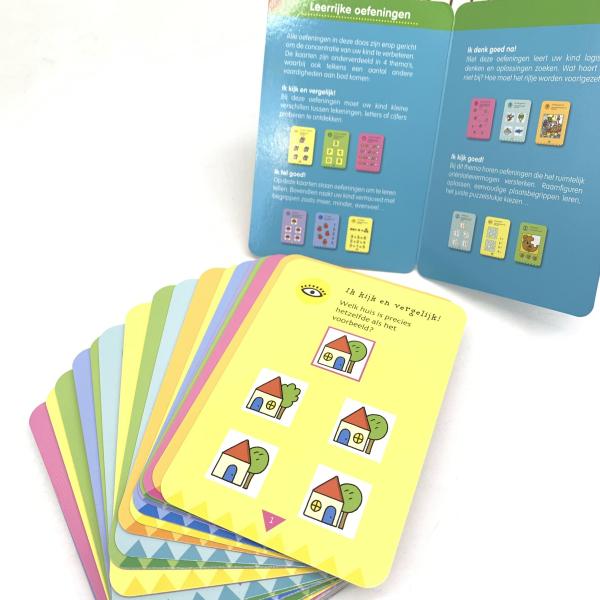 Quality Recyclable Matt Lamination Pantone Learning Flash Cards for sale