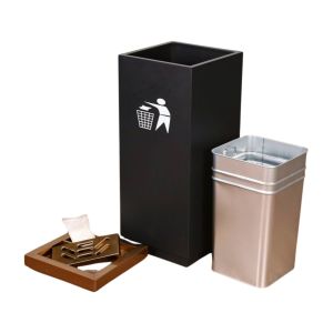 Wholesale High Quality Trash Can High-End Luxury Modern Minimalist Hotel Office Trash Can Apply to Hotel from china suppliers