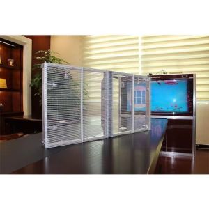 CE ROHS FCC Certified Transparent LED Display Glass Curtain For Shopping Window