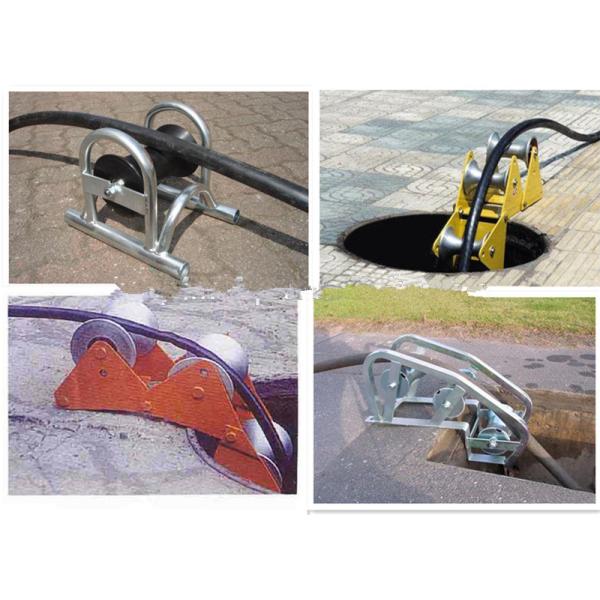 10KN Rated Load Cable Corner Roller with Triple Nylon Roller Design for Corrosion & Wear Resistant Cable Pulling