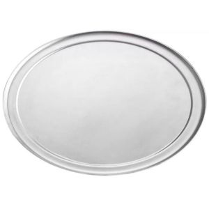Wholesale 16" Aluminium Baking Tray NSF Coupe Type Pizza Tray Wide Rim Pizza Pan from china suppliers