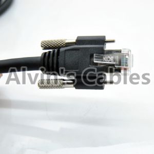 Alvin's Cables GigE Cat6 S STP Screw Lock Horizontal RJ45 DrC Cable for Basler