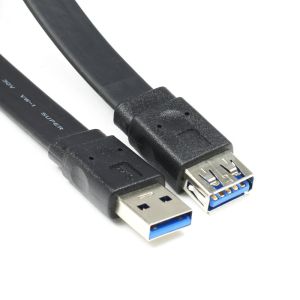 Wholesale Super Slim Flat Micro USB3.0AM to Micro-B USB3.0 Data Cable Cord 0.3m 1FT Hi-Speed 5Gbps from china suppliers