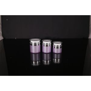 hand lip crystal pump empty square white Screen Printing Airless 30ml Cosmetic