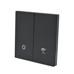 UK Square Box Smart Zigbee Light Switch Plastic Full Panel