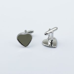 Novelty elegant design heart shape cufflinks Valentine's Day cufflinks