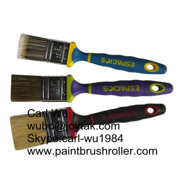 Natural bristle Chinese bristle synthetic mix 3 piece paint brush sets wood