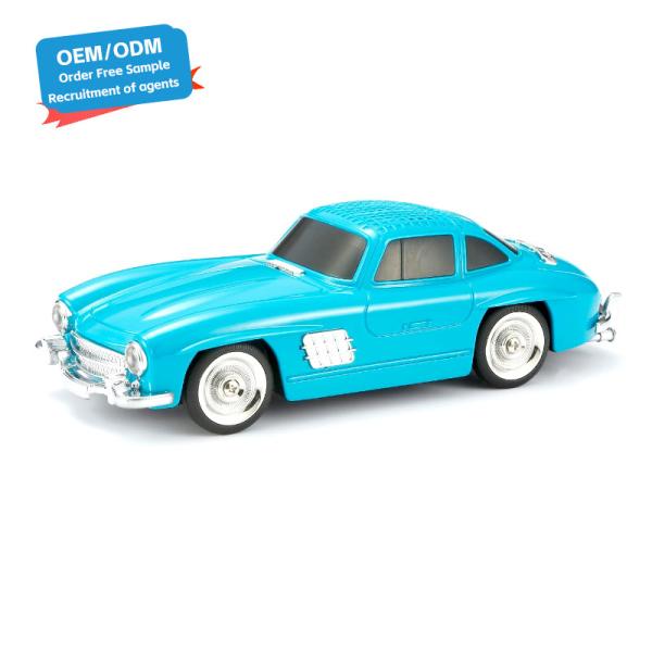 Waterproof Portable Car Shape LED Light Wireless Music BT Speaker With TF And