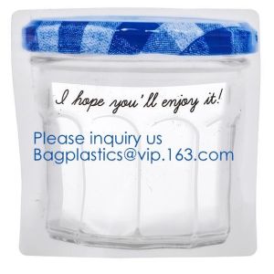 Biodegradable Customized Shaped Food Container Plastic Bag Clear Mason Bottle