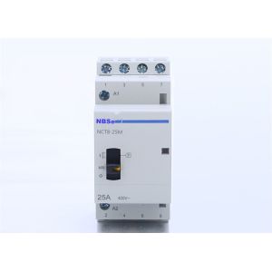 50/60Hz Coil 4P Modular Electrical Magnetic Contactor With Manual Handle