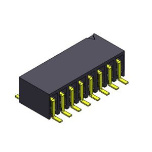 2.54mm PCB Header Connector Dual Row Entry Surface Mount Connector 2*2PIN To 2