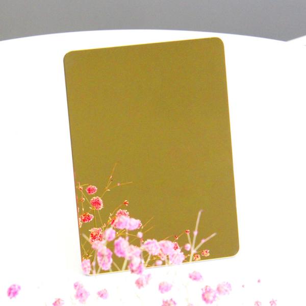 Aisi 201 304 410 430 4X8 Gold Mirror Stainless Steel Sheet Rose Gold Color