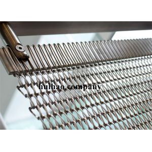 Rose Gold Transit Spiral Weave Wire Mesh For Shop Drapery Divider W1.2m X L 3m