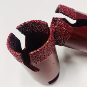 Red 3/8" 35mm Diamond Core Bits For Porcelain Tile