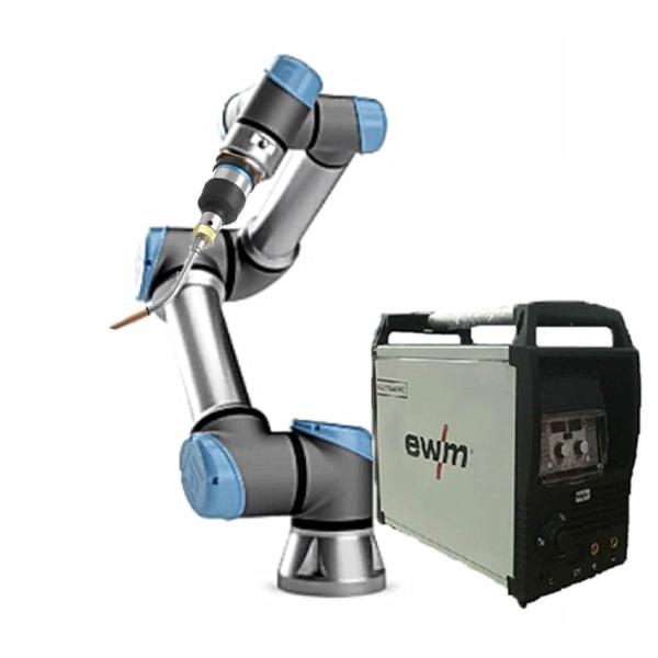 UR Collaborative Universal Robots UR5 Cobot Robot With TBI Welding Torch And EWM