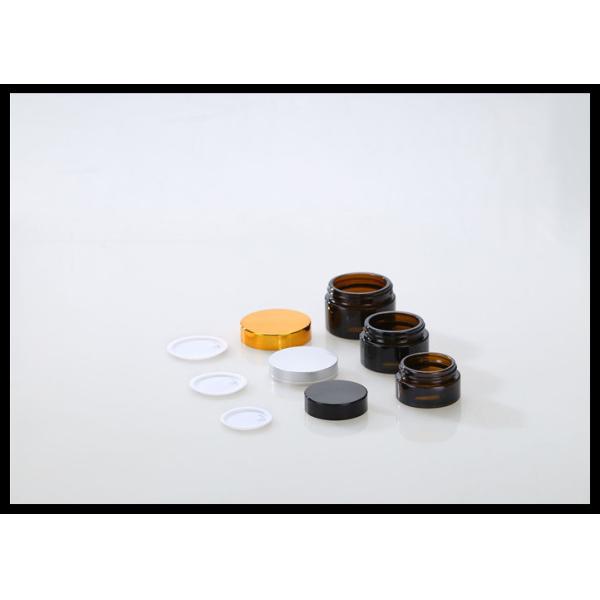 Small Glass Cosmetic Jars , Face Cream Containers Glass Containers With Lids For Cosmetics