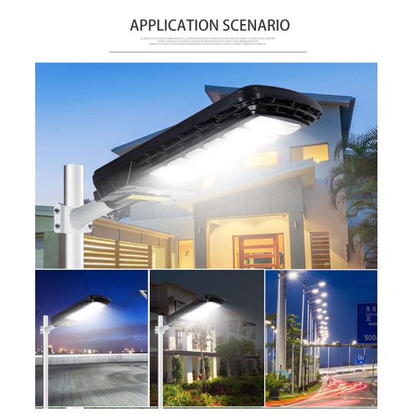 Motion Sensor All In One Solar LED Street Light 50W 100W 200W IP65 Waterproof Landscape Lamp