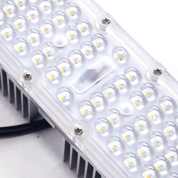 50W SMD3030 PC Lens LED Street Light Module Waterproof 8 Series 8 Parallel 48V With Heat Sink