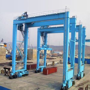 Wholesale 35t Lifting Mechanism RTG Gantry Crane With Rubber Tyre from china suppliers