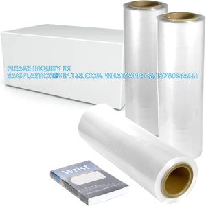 8" 75 Gauge Polyolefin Shrink Film Heat Wrap POF Centerfold 3500' Feet Heat Wrap