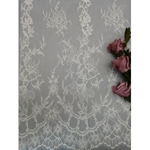 China Tulle Mesh Embroidered Cotton Fabric on sale