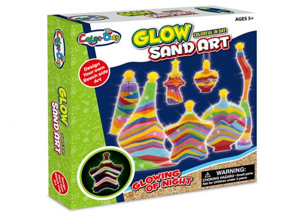 Quality Educational DIY Glow Sand Arts And Crafts Toys / Children Learning Kits W / Bottles for sale