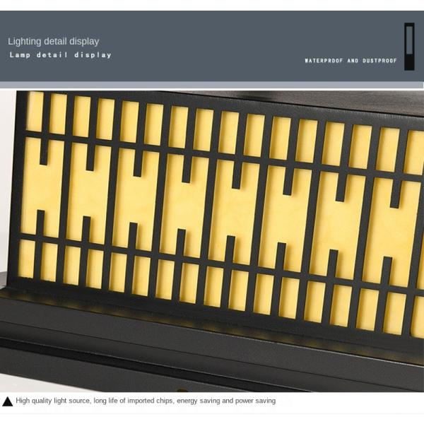 Outdoor Garden Fence Lighting with 80 CRI and 3500K Warm White Color Temperature