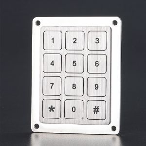 Buy cheap ip68 waterproof higher quality aluminum piezo keypad with 12 keys from wholesalers