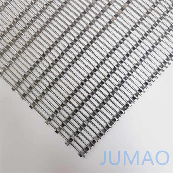 Quality Al Alloy Architectural Woven Mesh Metal Wire Mesh Facade Cladding for sale
