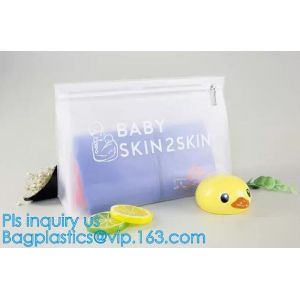 k slider bags for pencils pens, PVC Cosmetic Packaging Bags with Slide Zipper,