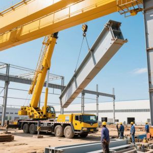 Custom Pre Engineered Steel Warehouse with H-section Beams