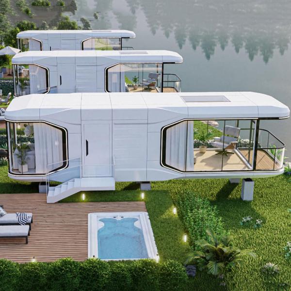 Luxury Bedroom Living Room Modern Prefab Smart Tiny Space Capsule Mobile Modular