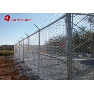 Flexible Six Foot Chain Link Fence Fabric Corrosion And Rust Resistance