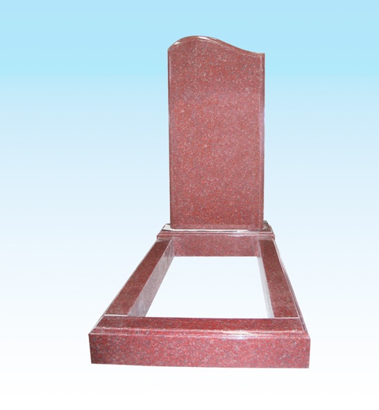 upright granite tomb stone european with kerb