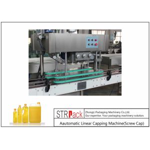 Intelligent Electric Screw Bottle Capping Machine PCL Control Capacity 40-100