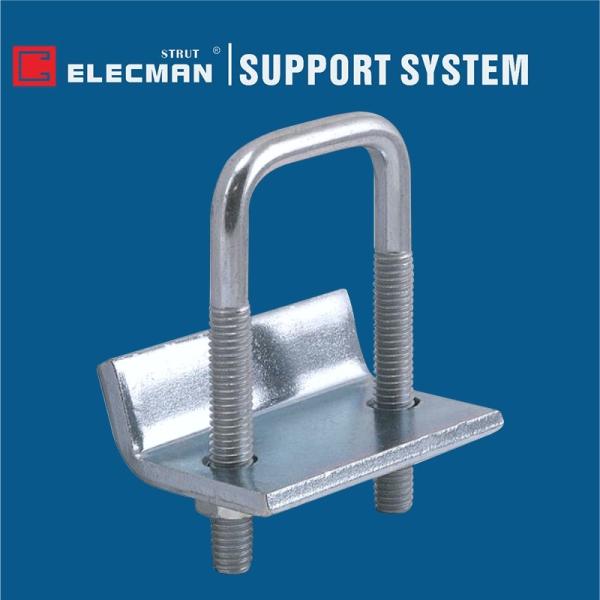Quality Zinc Plated Steel Conduit Strut Pipe Clamps Right Angle U Bolt Beam Clamp for sale