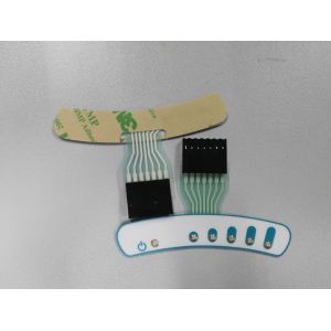 Flexible Membrane Switch Keyboard With Texture Surface Customized Size